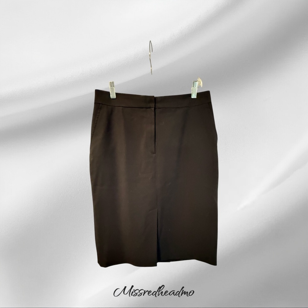 Focus 2000 Black Pencil Skirt Knee-Length Work
